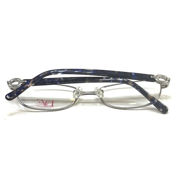 NEW Diane von Furstenberg DVF 8046 046 Matte Silver Eyeglasses Frames 51-16-135 - Picture 6 of 8